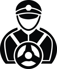 Driving Service Logo – Minimal Vector art