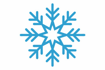 snowflake on white background