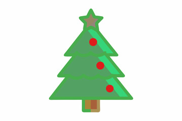 christmas tree vector illustration