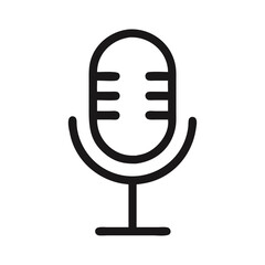 Microphone Audio Input Recording Icon Design