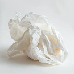 Crumpled white paper