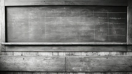 Vintage school chalkboard