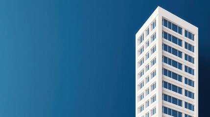 Isometric blueprint of a skyscraper s cantilevered floors, showing load transfer and support systems