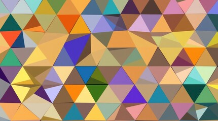 Fototapeta premium Abstract geometric pattern with multicolored triangles