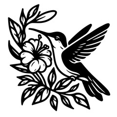 hummingbird bird vector illustration  © Pushpa