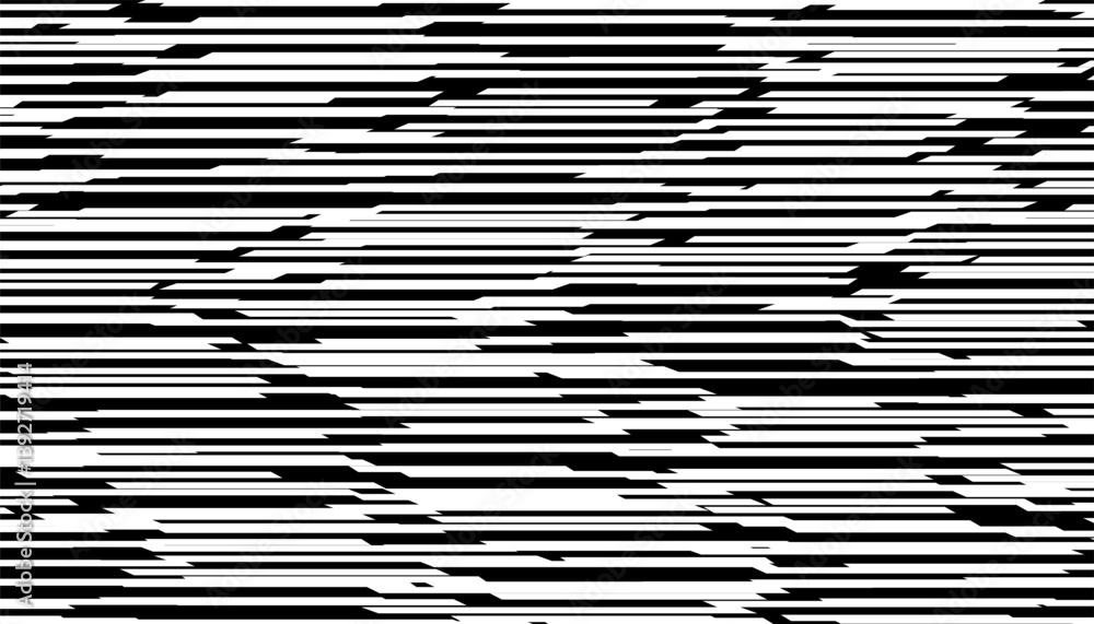 Poster black and white abstract and grunge line pattern. modern technology background. fully editable vecto