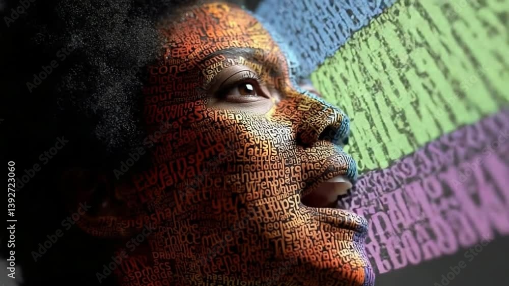 Poster singer engages audience with moving performance and visuals generative ai