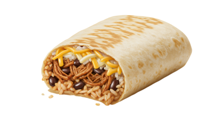 Delicious and savory burrito wrapped in golden tortilla packed with flavorful fillings