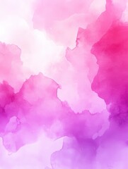 Obraz premium A soft, abstract watercolor design featuring gradients of pink and purple tones, creating a dreamy and ethereal visual effect.