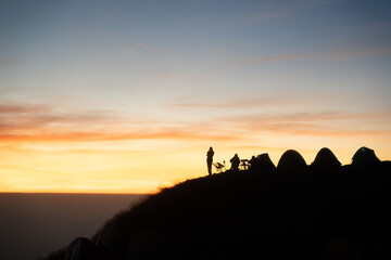 Fototapeta premium sunrise in the mountains