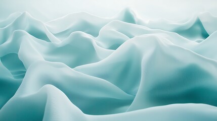 Obraz premium White cloth waves; folds texture. Serene, calming abstract background. Ideal for website or wallpaper