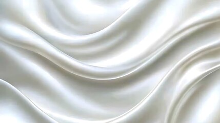 Obraz premium White creamy waves background for cosmetic product ads, fashion, or beauty