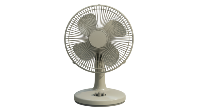 Isolated Electric Table Fan for Cooling