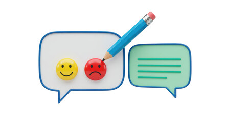 Isolated Customer Feedback Icons