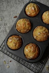 Homemade orange almond muffins - Breakfast food