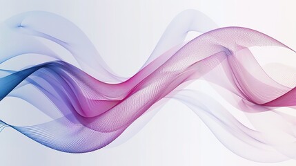 Explore Modern Corporate Aesthetics: A Feast of Gradient Geometric Line Art! The image showcases dynamic and vibrant gradient geometric lines. The smooth lines interweave in the light and shadow gradi
