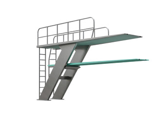 Modern diving board structure with clean lines and minimalist design