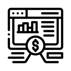 data analytics line icon