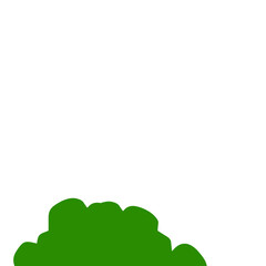 Obraz premium green bush illustration