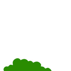 green bush illustration