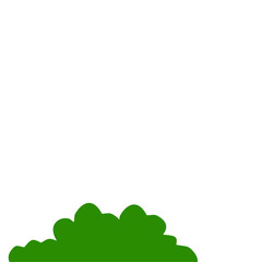 green bush illustration