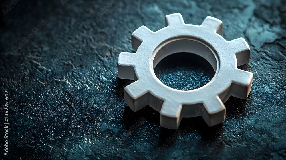 Poster interlocking gears symbolizing the interconnected labor force