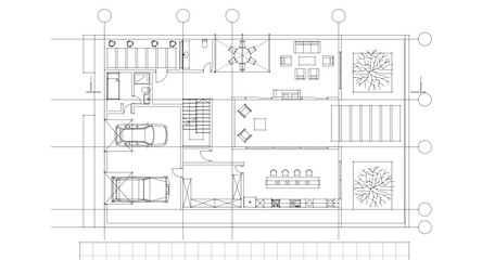 house draft floor plans facades sections