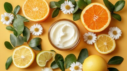 Citrus and flower-infused moisturizing cream