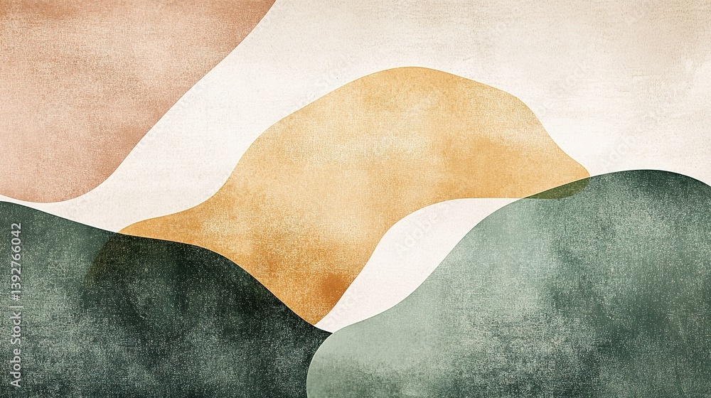 Poster a minimal texture design with an abstract watercolor effect.