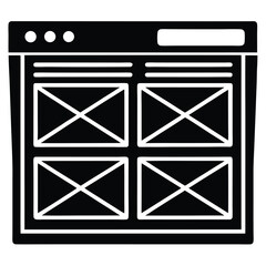black and white envelope