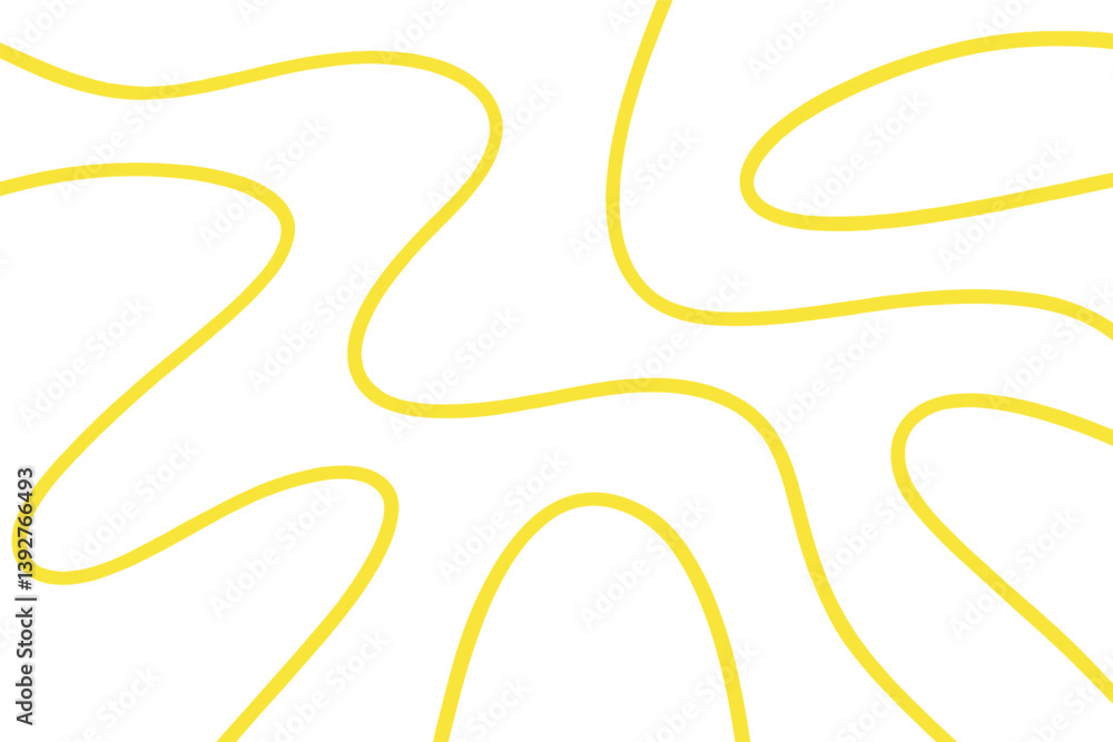 Poster abstract yellow line pattern on white background for modern graphic design