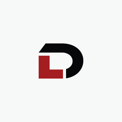 Letter LD logo design vector template