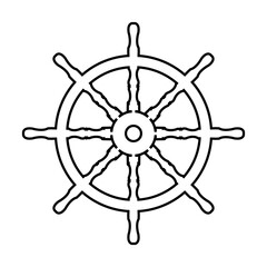 Obraz premium wheel, ship, boat, nautical, rudder, steering, sea, 