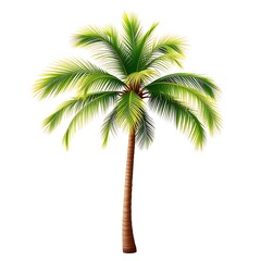 Fototapeta premium palm tree isolated on white