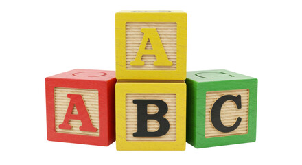 Isolated abc blocks © Gabriela
