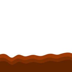 Brown Banner Page Edge Shape