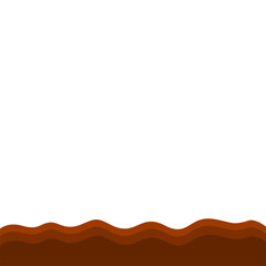 Brown Banner Page Edge Shape