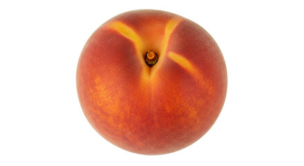 Isolated Peach Fruit