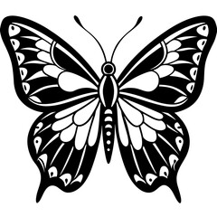 Flying butterflies silhouette black set isolated on white background. Set of butterfly in flight silhouettes. Set of butterflies. Butterfly silhouette icons set. Butterfly tattoo silhouettes.