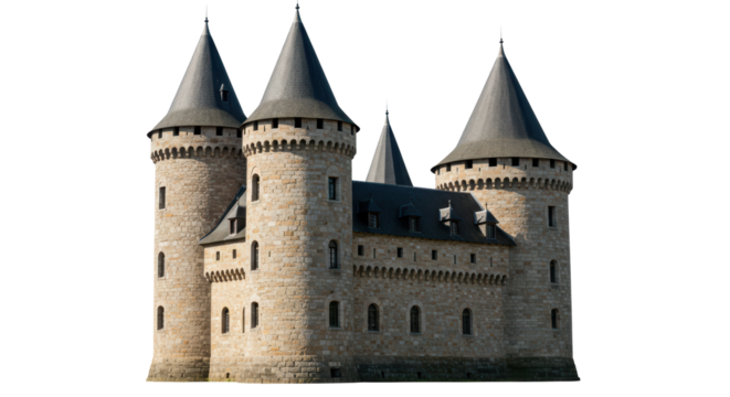 Isolated Medieval Castle