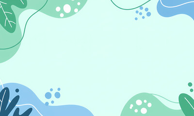 Naklejka premium Abstract Ocean design Background with Abstract Nature Elements
