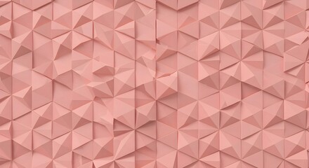 Fototapeta premium Generative AI, Geometric tile art, abstract floral shapes made of hexagonal and triangle tiles, background image