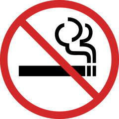 Design of no smoking sign