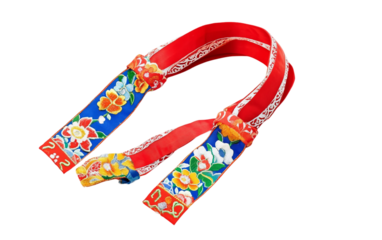 Decorative Korean Arm Bands Representing Grace and Elegance Isolated on transparent background.