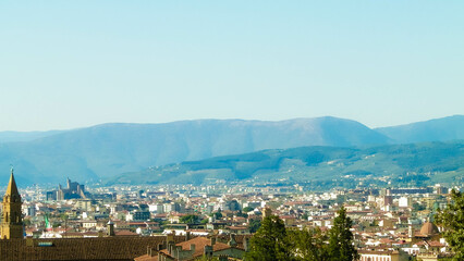 View of Florence from the Boboli gardens.