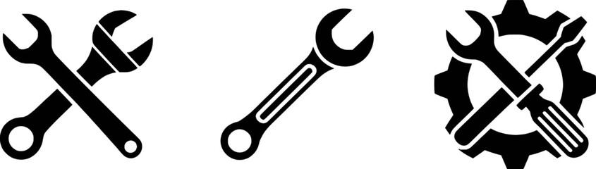 Mechanical Tools Vector Set For Repair Services And Engineering Solutions Designs