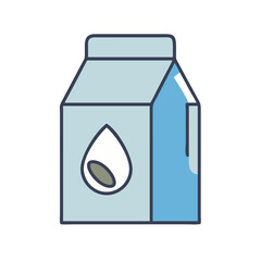  Modern Almond Milk Carton Illustration