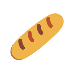  Fresh Baguette Illustration with Texture