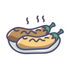  Stylish Baked Eggplant Graphic