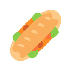  Banh Mi Sandwich Graphic Representation